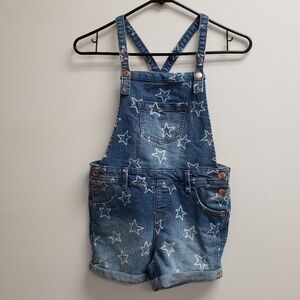 Cat & Jack Stars Shortalls Girls Size Medium 7/8